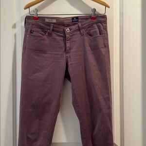 Ag Adriano Goldschmied The Stilt Cigarette Leg skinny pants women size 28R mauve